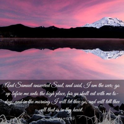 Picture 03 - 1 Samuel 9:19 ASV - And Samuel answered Saul, and said, I am the - Bible Verse Picture