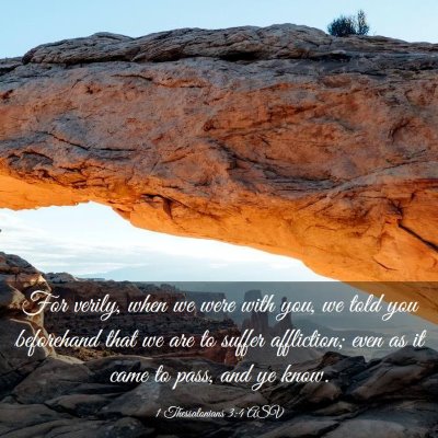 Picture 03 - 1 Thessalonians 3:4 ASV - For verily, when we were with you, we told you - Bible Verse Picture