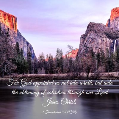 Picture 03 - 1 Thessalonians 5:9 ASV - For God appointed us not into wrath, but unto the - Bible Verse Picture