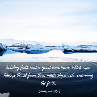 Picture 03 - 1 Timothy 1:19 ASV - holding faith and a good conscience; which some - Bible Verse Picture