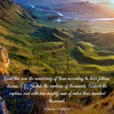 Picture 03 - 2 Chronicles 17:14 ASV - And this was the numbering of them according to - Bible Verse Picture