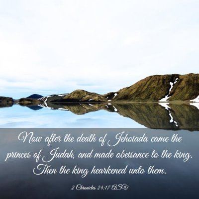 Picture 03 - 2 Chronicles 24:17 ASV - Now after the death of Jehoiada came the princes - Bible Verse Picture