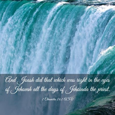 Picture 03 - 2 Chronicles 24:2 ASV - And Joash did that which was right in the eyes of - Bible Verse Picture