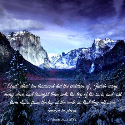 Picture 03 - 2 Chronicles 25:12 ASV - And `other' ten thousand did the children of - Bible Verse Picture