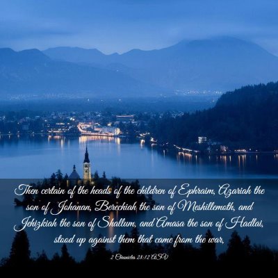 Picture 03 - 2 Chronicles 28:12 ASV - Then certain of the heads of the children of - Bible Verse Picture