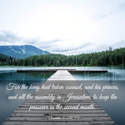 Picture 03 - 2 Chronicles 30:2 ASV - For the king had taken counsel, and his princes, - Bible Verse Picture