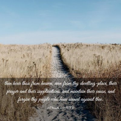 Picture 03 - 2 Chronicles 6:39 ASV - then hear thou from heaven, even from thy - Bible Verse Picture
