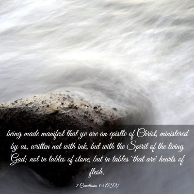 Picture 03 - 2 Corinthians 3:3 ASV - being made manifest that ye are an epistle of - Bible Verse Picture