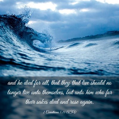 Picture 03 - 2 Corinthians 5:15 ASV - and he died for all, that they that live should - Bible Verse Picture