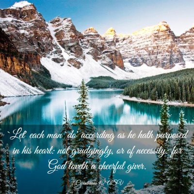 Picture 03 - 2 Corinthians 9:7 ASV - `Let' each man `do' according as he hath purposed - Bible Verse Picture