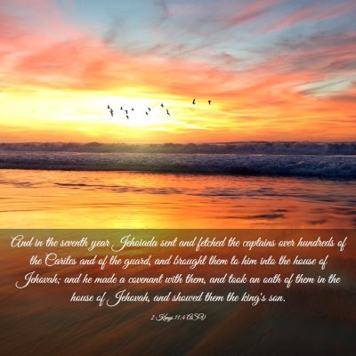 Picture 03 - 2 Kings 11:4 ASV - And in the seventh year Jehoiada sent and fetched - Bible Verse Picture