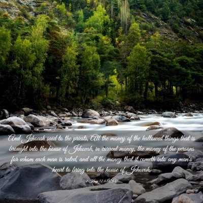 Picture 03 - 2 Kings 12:4 ASV - And Jehoash said to the priests, All the money of - Bible Verse Picture