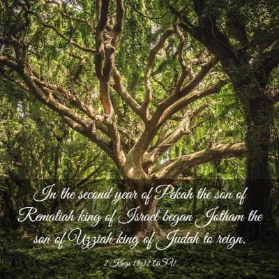 Picture 03 - 2 Kings 15:32 ASV - In the second year of Pekah the son of Remaliah - Bible Verse Picture