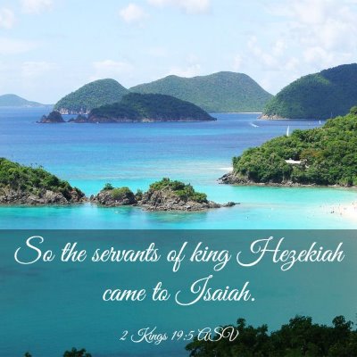 Picture 03 - 2 Kings 19:5 ASV - So the servants of king Hezekiah came to - Bible Verse Picture