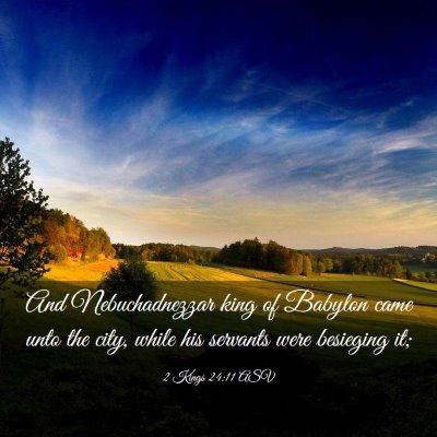 Picture 03 - 2 Kings 24:11 ASV - And Nebuchadnezzar king of Babylon came unto the - Bible Verse Picture