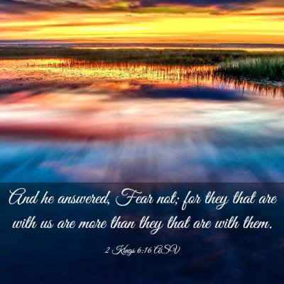 Picture 03 - 2 Kings 6:16 ASV - And he answered, Fear not; for they that are with - Bible Verse Picture