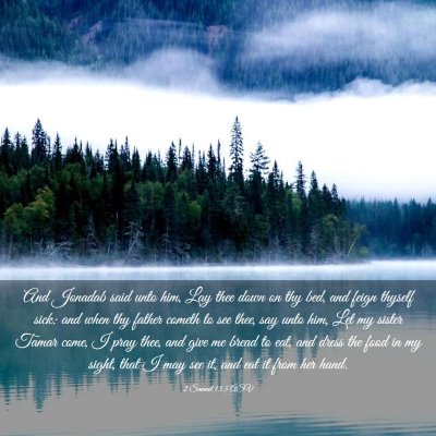 Picture 03 - 2 Samuel 13:5 ASV - And Jonadab said unto him, Lay thee down on thy - Bible Verse Picture