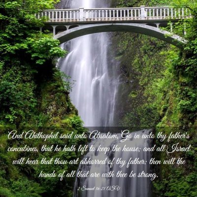 Picture 03 - 2 Samuel 16:21 ASV - And Ahithophel said unto Absalom, Go in unto thy - Bible Verse Picture