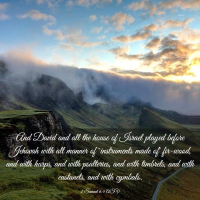Picture 03 - 2 Samuel 6:5 ASV - And David and all the house of Israel played - Bible Verse Picture