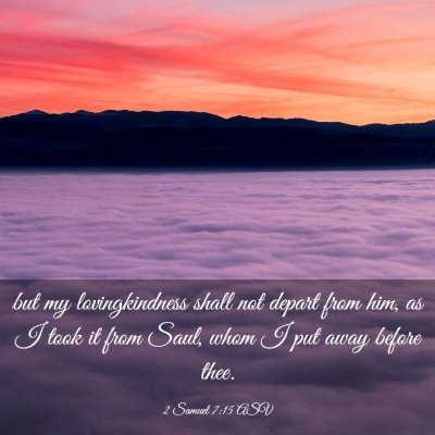 Picture 03 - 2 Samuel 7:15 ASV - but my lovingkindness shall not depart from him, - Bible Verse Picture