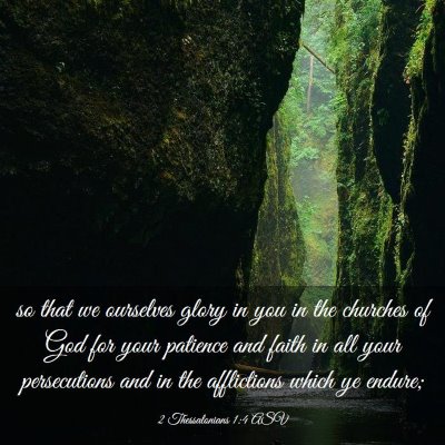 Picture 03 - 2 Thessalonians 1:4 ASV - so that we ourselves glory in you in the churches - Bible Verse Picture