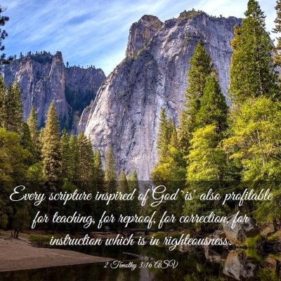 Picture 03 - 2 Timothy 3:16 ASV - Every scripture inspired of God `is' also - Bible Verse Picture