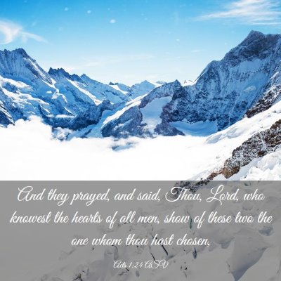 Picture 03 - Acts 1:24 ASV - And they prayed, and said, Thou, Lord, who - Bible Verse Picture
