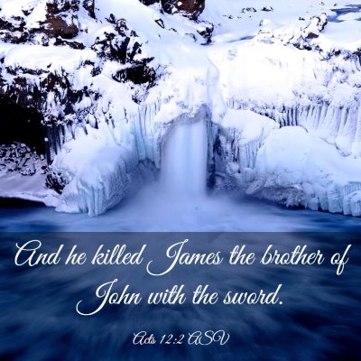 Picture 03 - Acts 12:2 ASV - And he killed James the brother of John with the - Bible Verse Picture