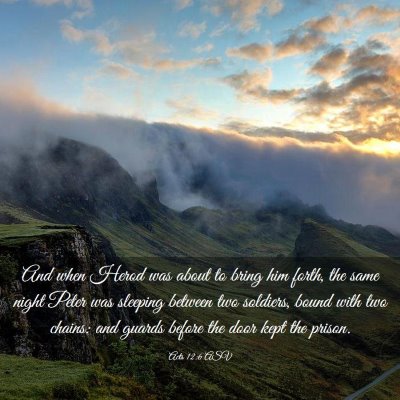 Picture 03 - Acts 12:6 ASV - And when Herod was about to bring him forth, the - Bible Verse Picture