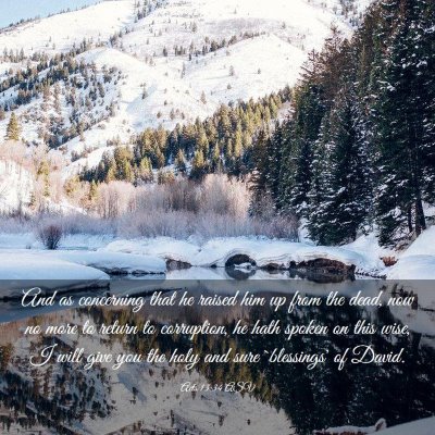 Picture 03 - Acts 13:34 ASV - And as concerning that he raised him up from the - Bible Verse Picture