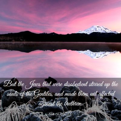 Picture 03 - Acts 14:2 ASV - But the Jews that were disobedient stirred up the - Bible Verse Picture
