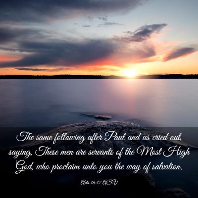 Picture 03 - Acts 16:17 ASV - The same following after Paul and us cried out, - Bible Verse Picture