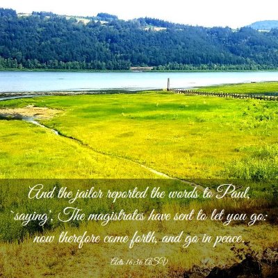 Picture 03 - Acts 16:36 ASV - And the jailor reported the words to Paul, - Bible Verse Picture