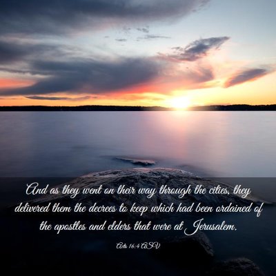 Picture 03 - Acts 16:4 ASV - And as they went on their way through the cities, - Bible Verse Picture