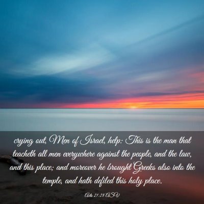 Picture 03 - Acts 21:28 ASV - crying out, Men of Israel, help: This is the man - Bible Verse Picture