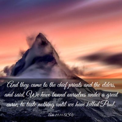 Picture 03 - Acts 23:14 ASV - And they came to the chief priests and the - Bible Verse Picture