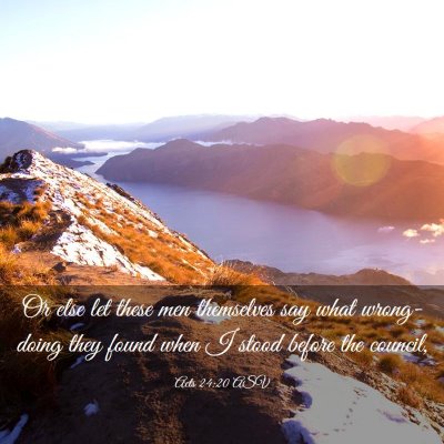 Picture 03 - Acts 24:20 ASV - Or else let these men themselves say what - Bible Verse Picture