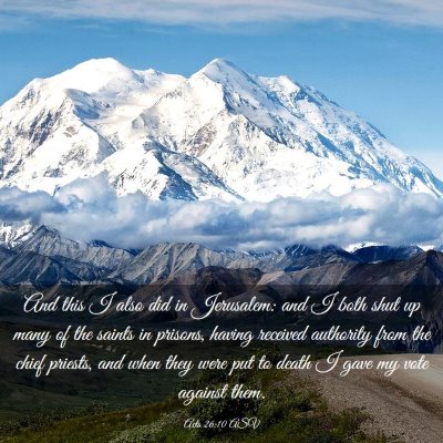 Picture 03 - Acts 26:10 ASV - And this I also did in Jerusalem: and I both shut - Bible Verse Picture