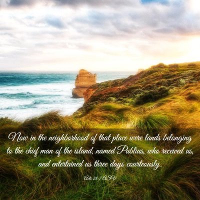Picture 03 - Acts 28:7 ASV - Now in the neighborhood of that place were lands - Bible Verse Picture