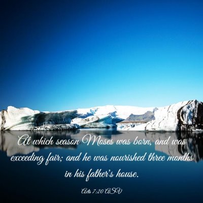 Picture 03 - Acts 7:20 ASV - At which season Moses was born, and was exceeding - Bible Verse Picture