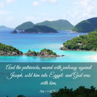 Picture 03 - Acts 7:9 ASV - And the patriarchs, moved with jealousy against - Bible Verse Picture
