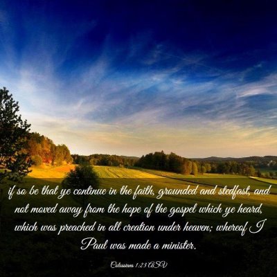 Picture 03 - Colossians 1:23 ASV - if so be that ye continue in the faith, grounded - Bible Verse Picture