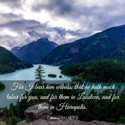 Picture 03 - Colossians 4:13 ASV - For I bear him witness, that he hath much labor - Bible Verse Picture