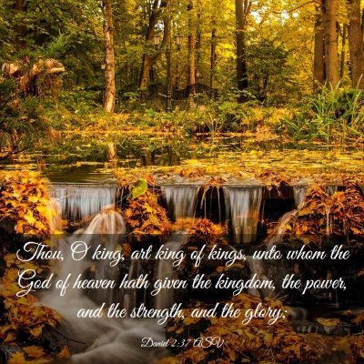 Picture 03 - Daniel 2:37 ASV - Thou, O king, art king of kings, unto whom the - Bible Verse Picture