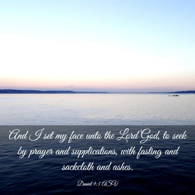 Picture 03 - Daniel 9:3 ASV - And I set my face unto the Lord God, to seek by - Bible Verse Picture