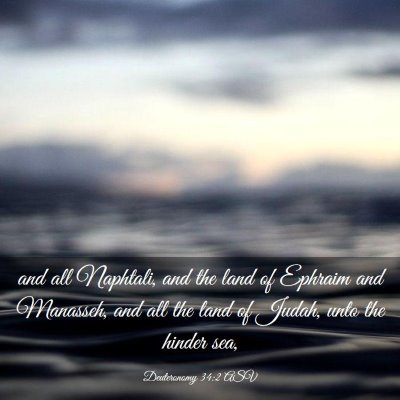 Picture 03 - Deuteronomy 34:2 ASV - and all Naphtali, and the land of Ephraim and - Bible Verse Picture