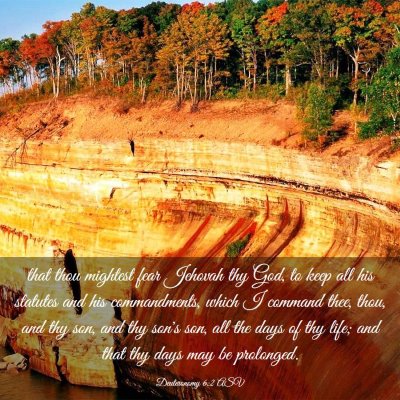 Picture 03 - Deuteronomy 6:2 ASV - that thou mightest fear Jehovah thy God, to keep - Bible Verse Picture
