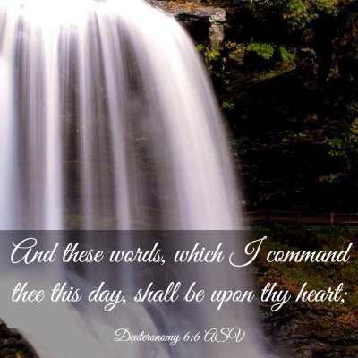 Picture 03 - Deuteronomy 6:6 ASV - And these words, which I command thee this day, - Bible Verse Picture