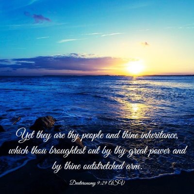 Picture 03 - Deuteronomy 9:29 ASV - Yet they are thy people and thine inheritance, - Bible Verse Picture