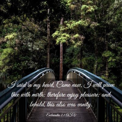Picture 03 - Ecclesiastes 2:1 ASV - I said in my heart, Come now, I will prove thee - Bible Verse Picture